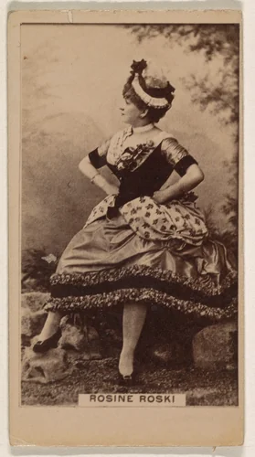 Rosine Roski, from the Actresses series (N245) issued by Kinney Brothers to promote Sweet Caporal Cigarettes by Kinney Brothers Tobacco Company, photograph, 1890