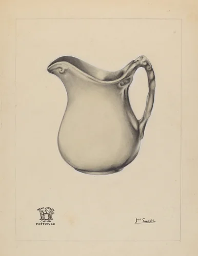 Pitcher by Joseph Sudek, index of american design, 1937