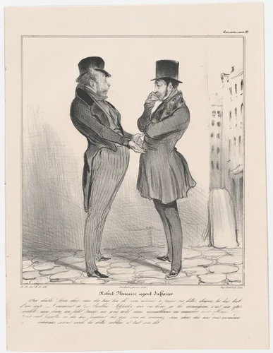 Plate 39: Robert Macaire business agent, from 'Caricaturana,' published in Les Robert Macaires by Honoré Daumier, print, 1838