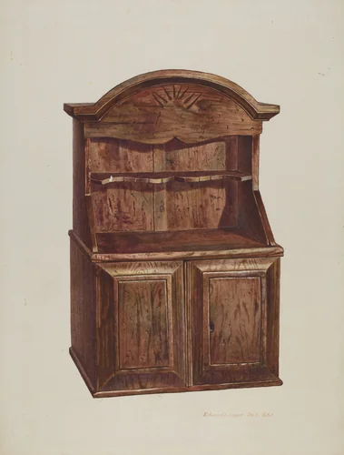 Childs's Dresser by Edward L. Loper, index of american design, 1935-1942
