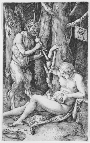 Satyr Family by Albrecht Dürer, print, 1505