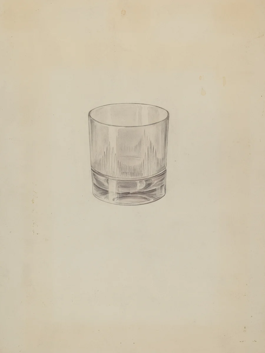 Glass by Lillian Causey, index of american design, 1937