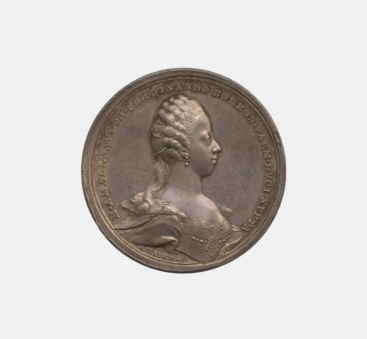 Marriage of Archduchess Maria Amalia with Ferdinand, Duke of Parma by Anton Franz Widemann, metalwork, 1769