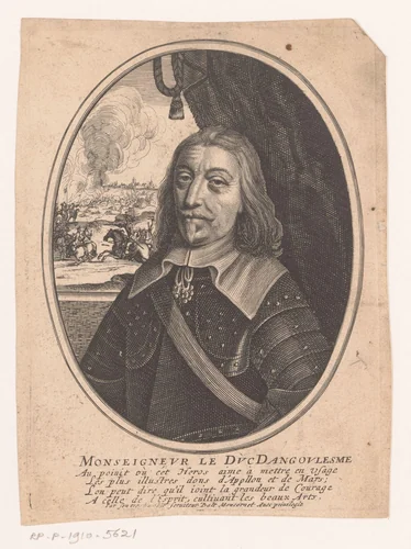 Portret van Charles d'Angoulême by anonymous, print, 1659