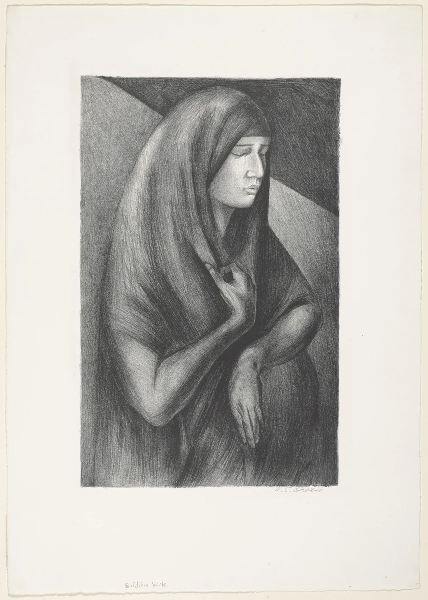 Soldier's Wife by José Clemente Orozco, print, 1929