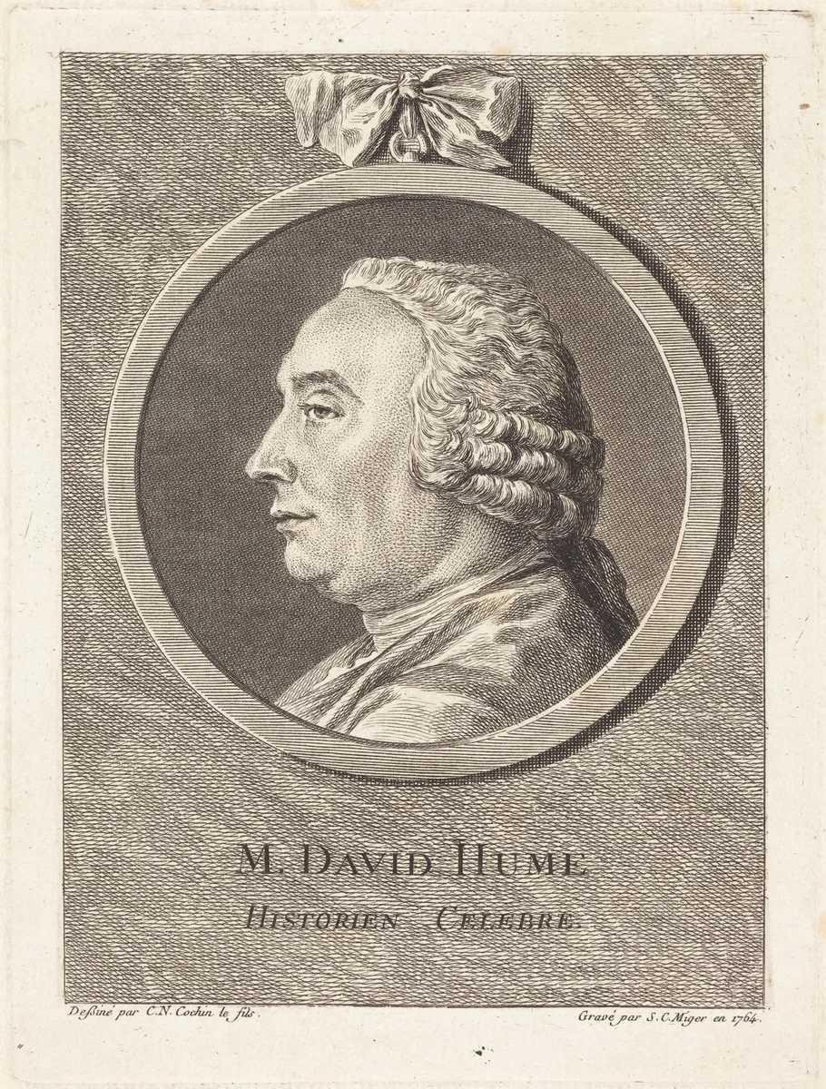 M. David Hume by Simon Charles Miger, print, 1764