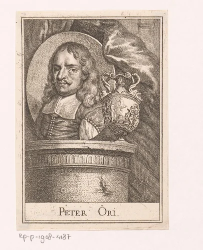 Portret van Hans Peter Oeri by Rudolf Füssli, print, 1755-1757