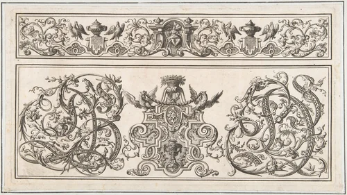 Plate 5, from "Orthographia" by Johann Daniel Preissler, print, 1680-1737