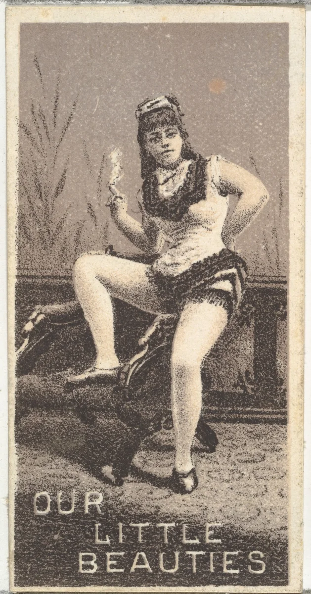 From the Actresses series (N57) promoting Our Little Beauties Cigarettes for Allen & Ginter brand tobacco products by Allen & Ginter, print, 1890