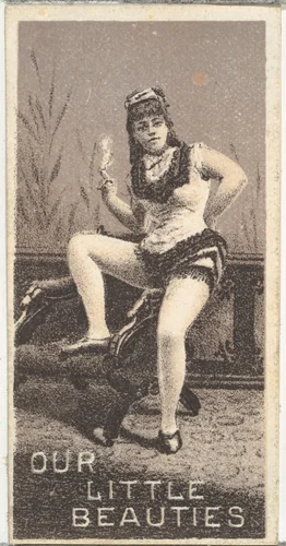 From the Actresses series (N57) promoting Our Little Beauties Cigarettes for Allen & Ginter brand tobacco products by Allen & Ginter, print, 1890