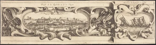 The Siege of La Rochelle [plate 16 of 16; set comprises 1952.8.97-112] by Israel Henriet; Abraham Bosse; Jacques Callot, print, 1628-1631
