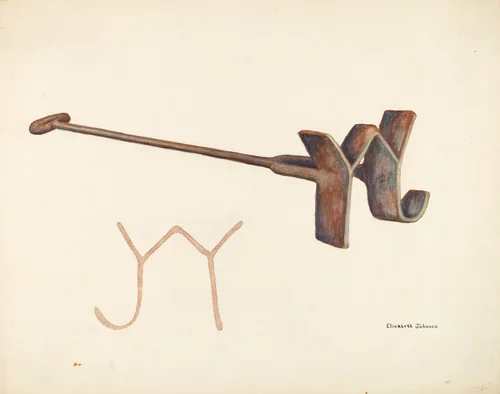 Branding Iron by Elizabeth Johnson, index of american design, 1942