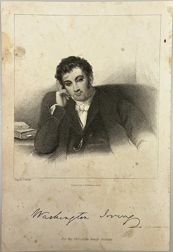 Washington Irving by George Parker, other, 1834-1868