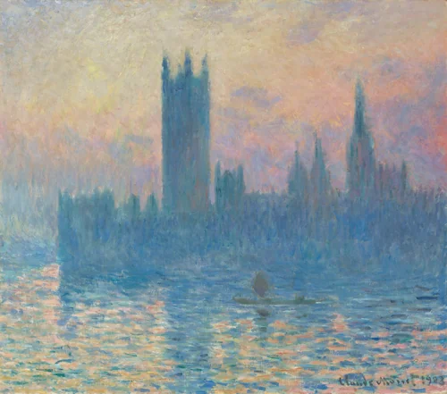 The Houses of Parliament, Sunset by Claude Monet, painting, 1903
