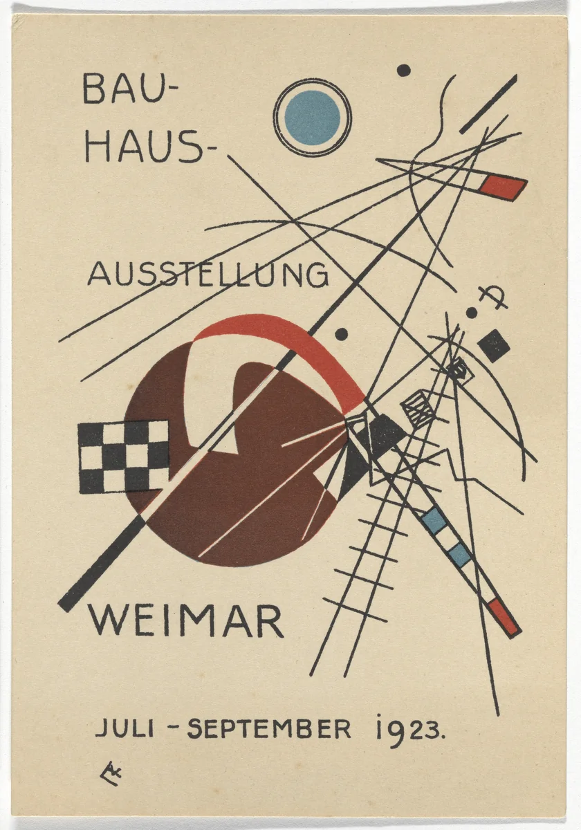 Bauhaus Ausstellung Weimar Juli - September 1923 by Wassily Kandinsky, design, 1923