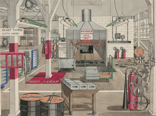 "Japan" Lacquer Dipping Vat by Perkins Harnly, index of american design, 1946