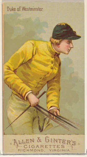 Duke of Westminster, from the Racing Colors of the World series (N22b) for Allen & Ginter Cigarettes by Allen & Ginter, print, 1888