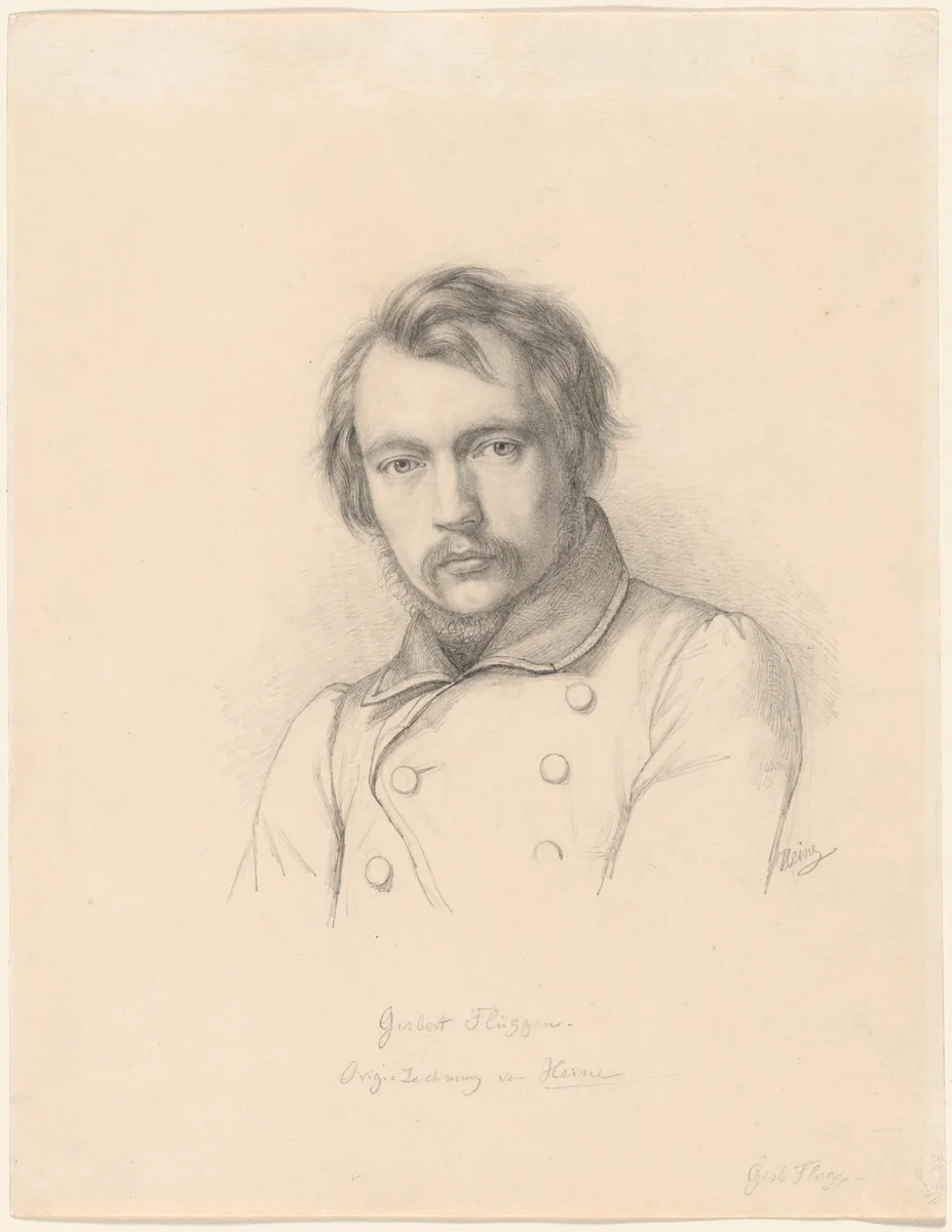 Gisbert Flüggen by Wilhelm Joseph Heine, drawing, 1830-1839