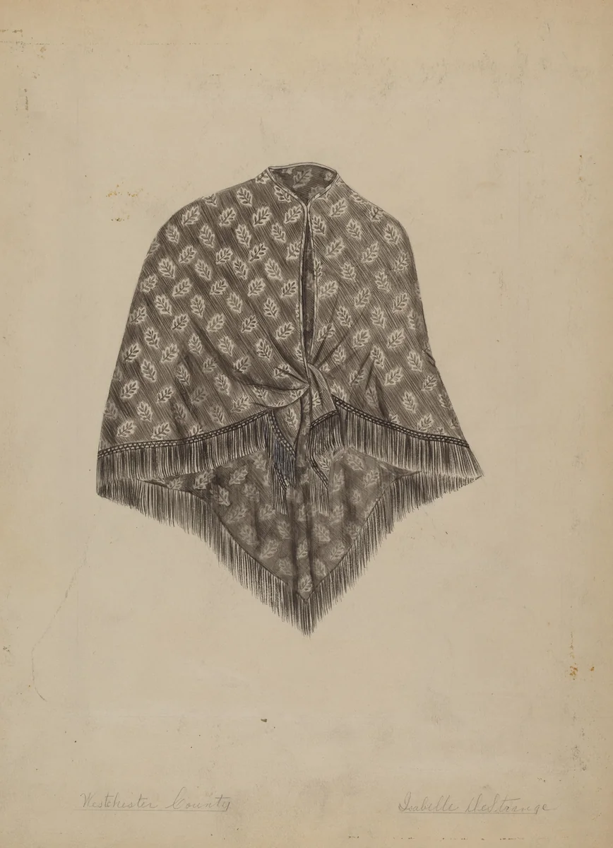 Shawl by Isabelle De Strange, index of american design, 1937
