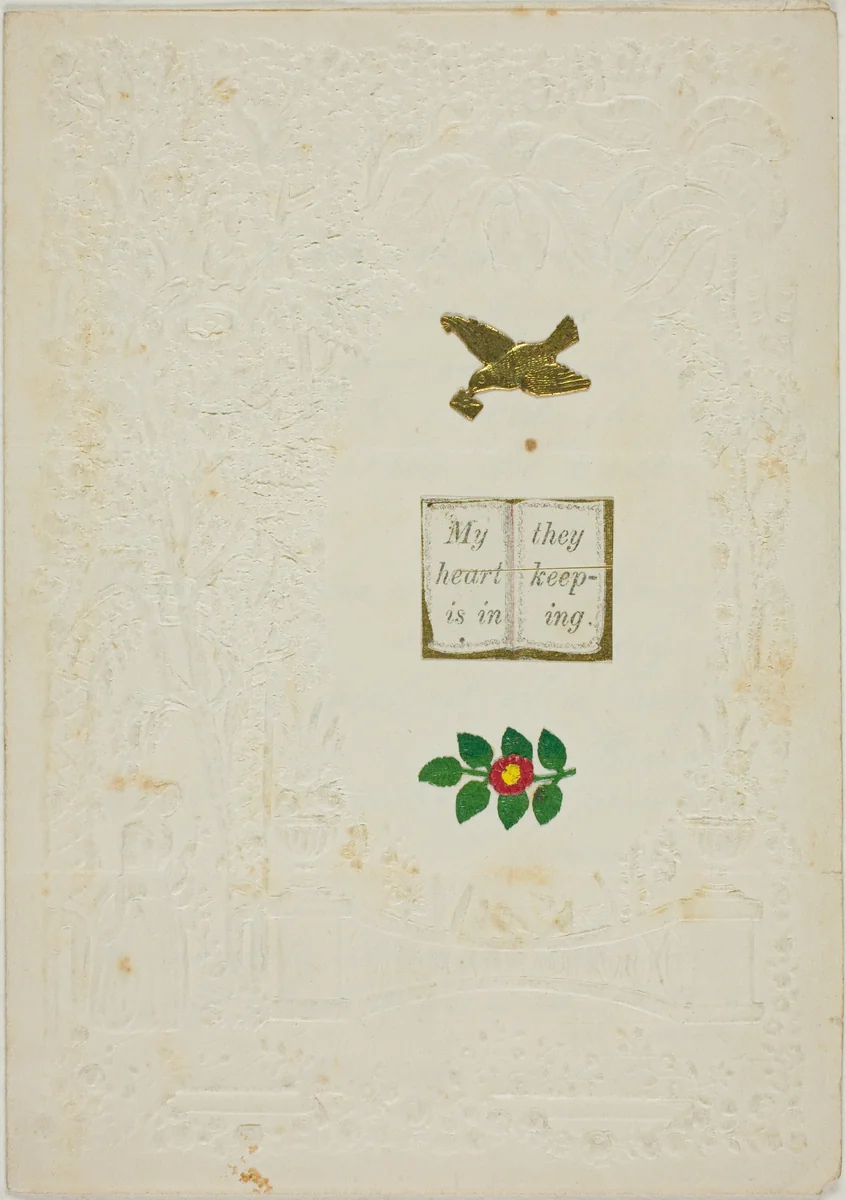 My Heart is in Thy Keeping (Valentine) by Unknown Artist, other, 1801-1900