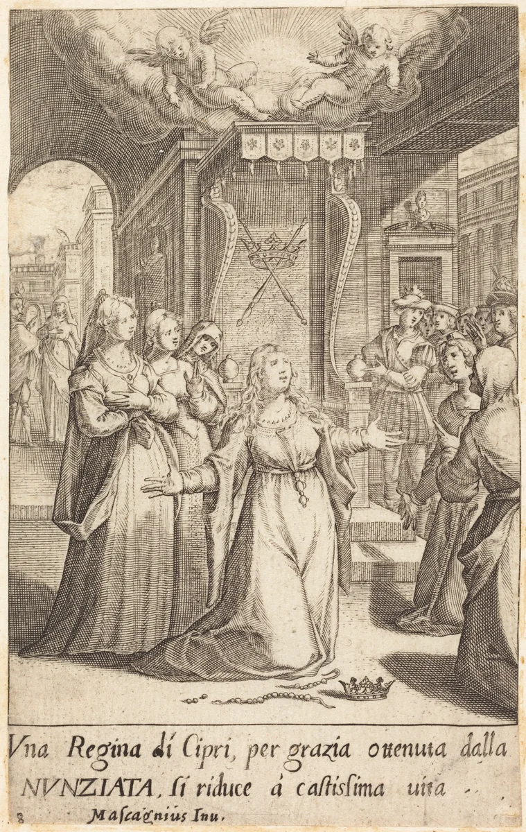 Queen of Cyprus by Jacques Callot
Donato Mascagni, print, 1619