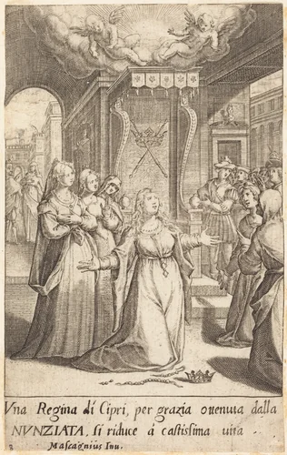 Queen of Cyprus by Jacques Callot
Donato Mascagni, print, 1619