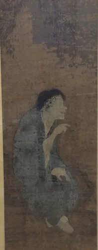 Shide, the Buddhist Hermit by Unidentified Artist, painting, 1271-1368