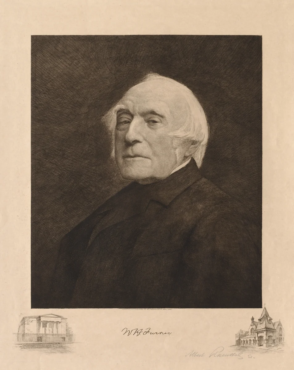 W. H. Furness by Albert Rosenthal, print, 1896