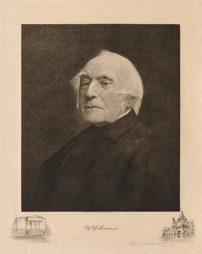 W. H. Furness by Albert Rosenthal, print, 1896