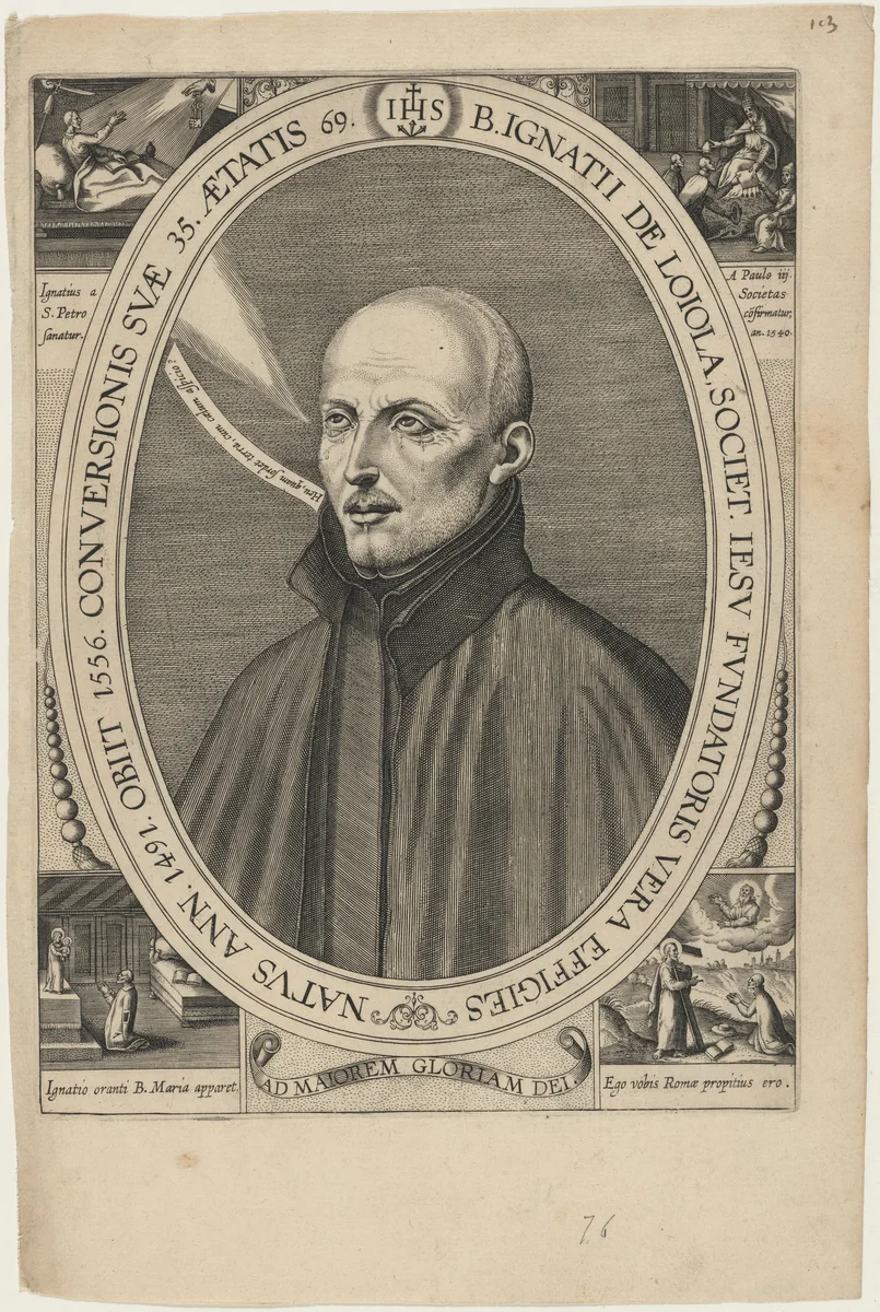 Saint Ignatius de Loyola by Unknown 19th Century, print, 1800-1899