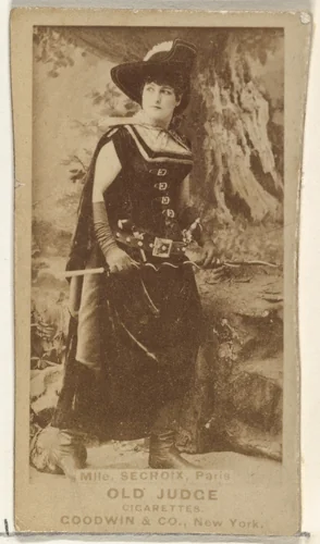Mlle. Secroix, Paris, from the Actors and Actresses series (N171) for Old Judge Cigarettes by Goodwin & Company, photograph, 1886-1890
