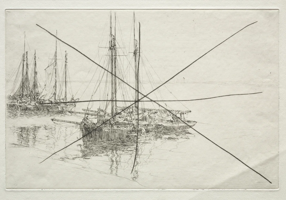 Oyster Dredgers by Arthur John Trevor Briscoe, print, 1900-1937