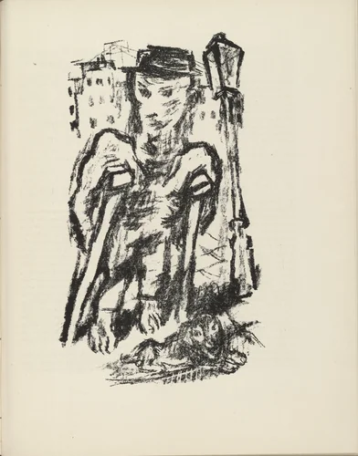 Untitled (plate, page 117) from the periodical Münchner Blätter für Dichtung und Graphik, vol. 1, no. 8 (August 1919) by René Beeh, periodical, 1919