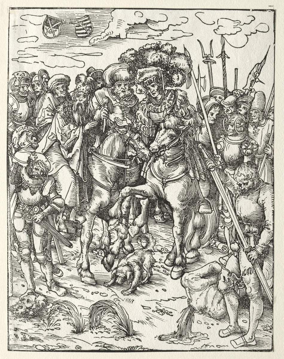 Martyrdom of St. Matthew by Lucas Cranach, print