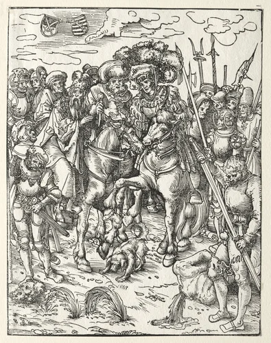 Martyrdom of St. Matthew by Lucas Cranach, print