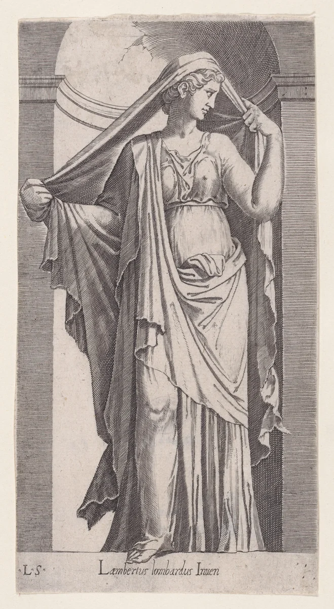 Sibyl by Lambert Suavius, print, 1525-1576