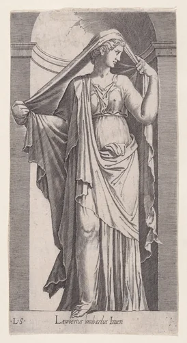 Sibyl by Lambert Suavius, print, 1525-1576