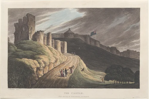 The Castle by Thomas Rowlandson, print, 1813