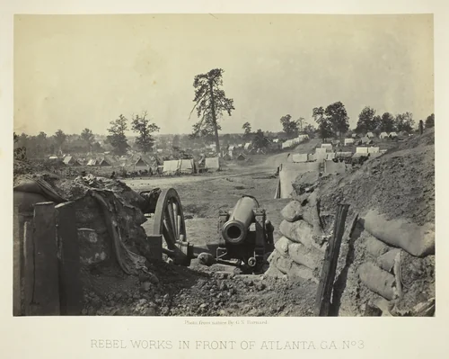 Rebel Works in Front of Atlanta, GA, No. 3 by George Barnard, photograph, 1864