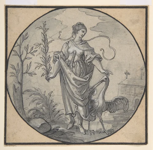 An Allegory of Chastity by Hans Ulrich Franck, drawing, 1600-1675