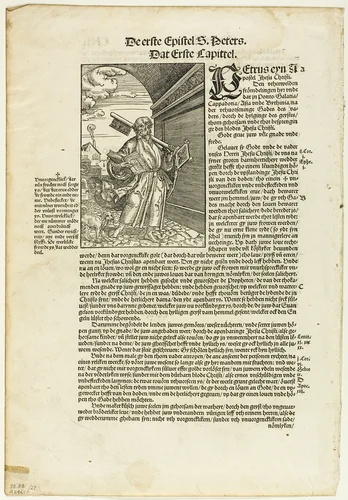 St. Peter from De Biblie vth der vthlegginge Doctoris Martini Luthers, plate 27 from Woodcuts from Books of the XVI Century by Erhard Altdorfer, print, 1534