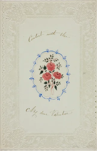 Content with Thee My Dear Valentine (valentine) by Unknown Artist, other, 1845-1855
