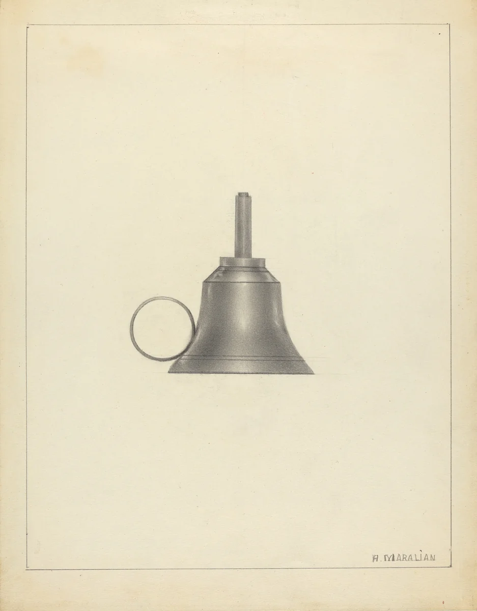 Lamp by Arsen Maralian, index of american design, 1935-1942