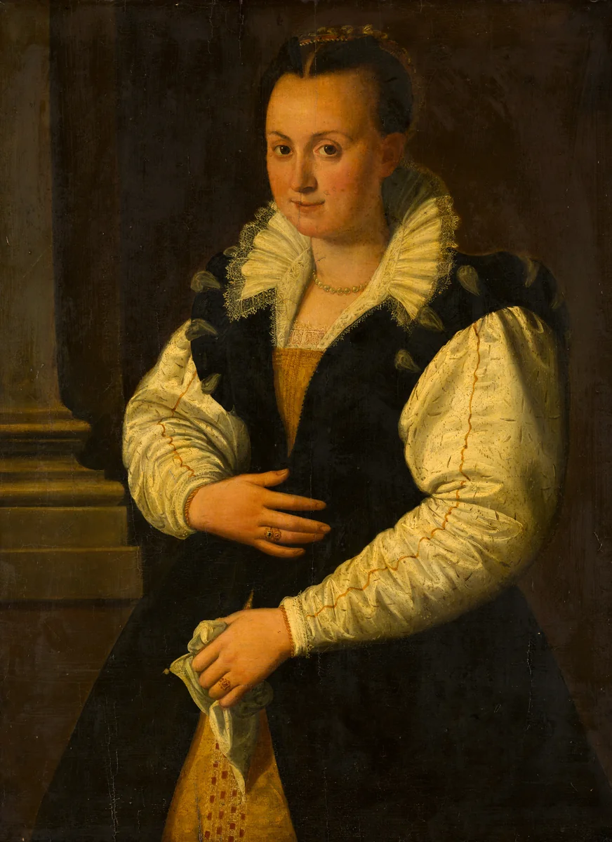 Portrait of a Woman by Alessandro Allori, painting, 1585