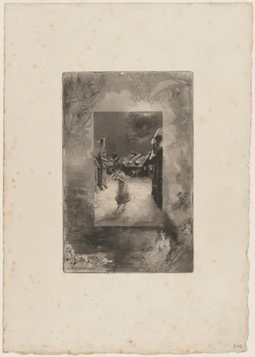 Le Bas-hamet by Félix-Hilaire Buhot, print, 1847-1898