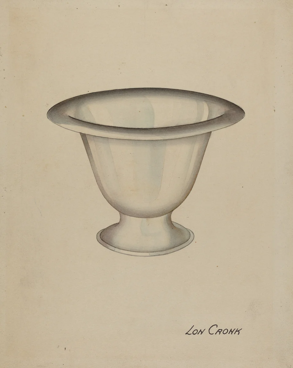 Silver Bowl by Lon Cronk, index of american design, 1936