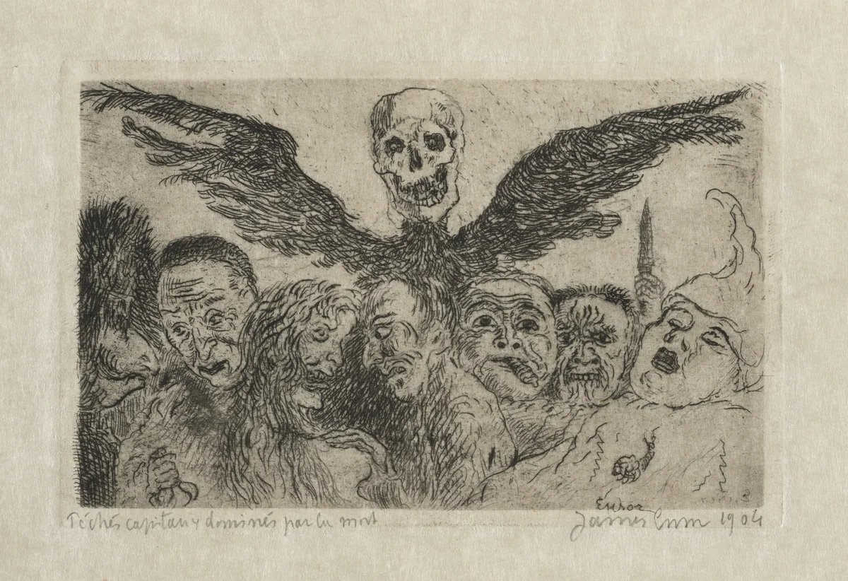 The Seven Deadly Sins: Title Page by James Ensor, print, 1902-1904
