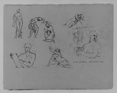 (From Sketchbook) by Thomas Sully, artwork, 1810-1820