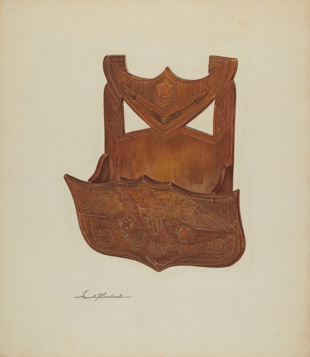 Hanging Comb Rack by Frank Budash, index of american design, 1939