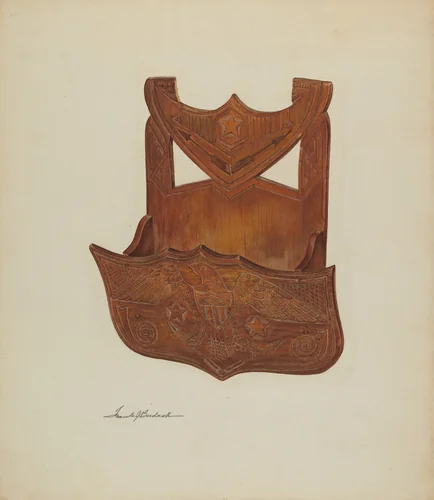 Hanging Comb Rack by Frank Budash, index of american design, 1939